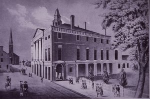 Hôtel de ville, Wall Street, New York en 1790