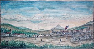 Ville et château de Perote, Mexique - American School