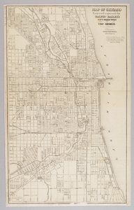 Carte de la ville de Chicago - American School