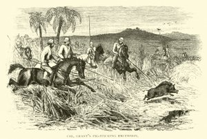 Excursion de chasse au sanglier du colonel Grant - American School