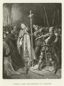 Colonna prend le pape Boniface VIII en otage - American School