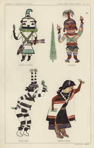 Cotokinunwu, Kaisale, Paiakyamu, Kaisale Mana (lithographie couleur) - American School