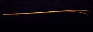 Sifflet de cour, vers 1839 (bois, peinture, laiton et tendon) - American School