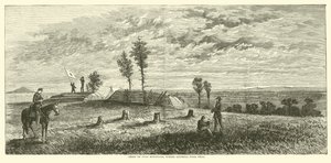 Crête de Pine Mountain, où le général Polk est tombé, juin 1864 - American School