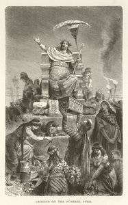 Crésus sur le bûcher funéraire - American School