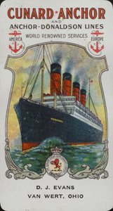 Navire Cunard - Aquitania - American School