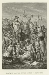 Mort de Manfred à la bataille de Bénévent - American School