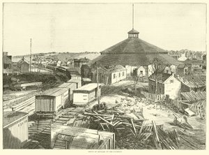 Dépôt de ravitaillement sur le chemin de fer, octobre 1863 - American School