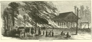 Destruction de Millen Junction, novembre 1864 - American School