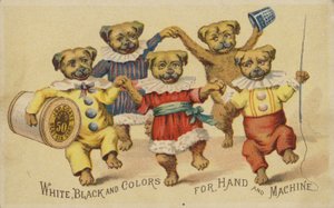 Chien dansant en vêtements