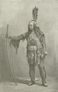 Edwin Forrest, acteur américain, en Metamora - American School