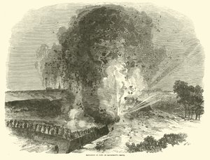 Explosion du fort sur le front de McPherson, juin 1863 - American School