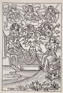 Fée Mélusine, du Guide mondial des gnomes, fées, elfes et autres petits peuples de Thomas Keightley (1789-1872) publié en 1880 - American School