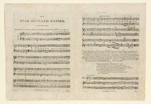 Première édition de la partition de "The Star Spangled Banner. A Patriotic - American School