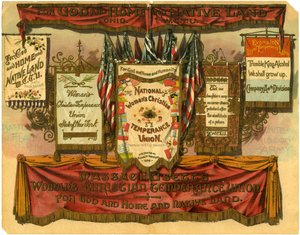 Pour Dieu, la Maison et la Terre Natale... Union Chrétienne de Tempérance des Femmes, Drapeaux de Bataille de l