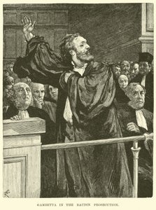 Gambetta dans la poursuite de Baudin - American School