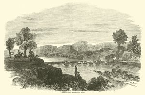 Le général Banks traversant la rivière Cane, avril 1864 - American School