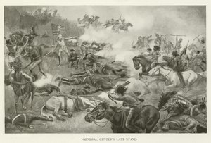 Dernière résistance du général Custer - American School