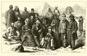 Le général Grant et son groupe en Égypte