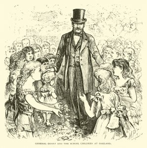 Le général Grant et les écoliers à Oakland - American School