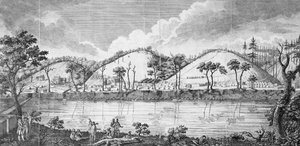 Le général John Burgoyne (1723-92) rencontrant les Indiens - American School