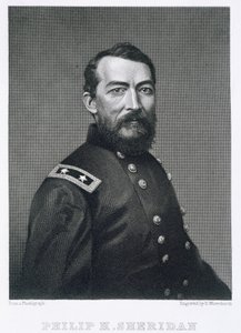 Général Philip Sheridan, gravé d