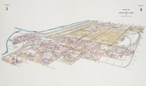 Vue générale des abattoirs de Chicago - American School