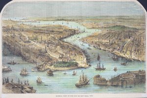 Vue générale de la ville de New York