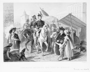 Le général Winfield Scott (1786-1866) entrant dans la ville de Mexico, 1847