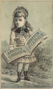 Fille tenant un livre - American School
