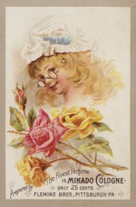 Fille au bonnet de ménage portant des lunettes