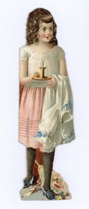 Fille avec une bougie - American School