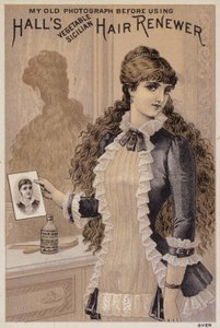 Fille avec sa photographie - American School