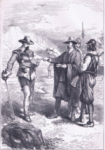Le débarquement de Gorton (1646), illustration de l