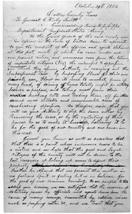 Lettre du Grand Jury, 1864 - American School