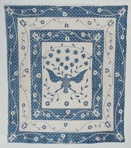 Grand Sceau des États-Unis Quilt par Susan Strong, Maryland ou Ohio, c.1830 - American School