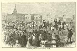 Le commandement de Grierson entrant à Baton Rouge, avril 1863 - American School