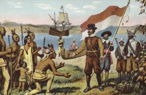 Henry Hudson débarquant à Manhattan - American School