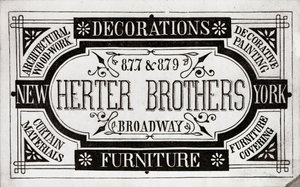 Herter Brothers, Décorations, Meubles, 877 & 879 Broadway, New York
