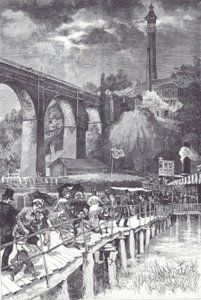 High Bridge sur la rivière Harlem, transportant de l