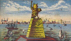 Cochon sur un socle - American School