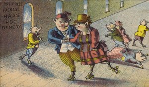 Cochons en patins à roulettes - American School
