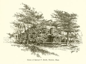 Maison de Samuel F. Smith, Newton, Mass - American School