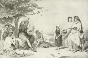 Homère récitant l