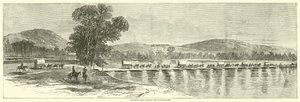 Le corps de Howard traversant la Chattahoochee, juillet 1864