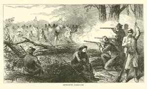 Barricade improvisée, juillet 1863 - American School