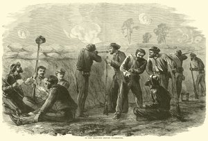Dans les tranchées devant Petersburg, août 1864 - American School