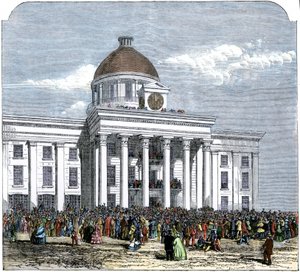 Inauguration du président Jefferson Davis en tant que chef de l