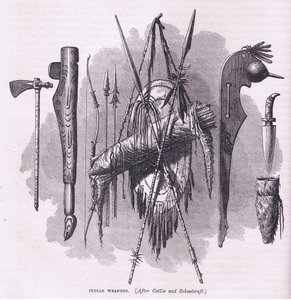 Armes indiennes, illustration de Cassell