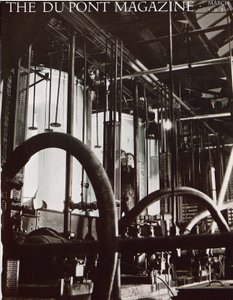 Usine industrielle, couverture du DuPont Magazine, mars 1931 - American School